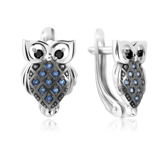 Серьги из серебра VALTERA 117870, фианит