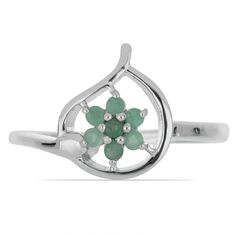 Кольцо из серебра р.20 Ювелирия T30620, изумруд