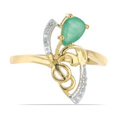 Кольцо из серебра р.20 Ювелирия T41797, изумруд/топаз