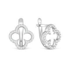 Серьги из серебра VALTERA 118996, фианит