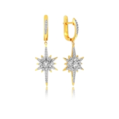 Серьги из серебра VALTERA 107060, фианит