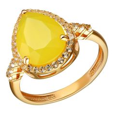 Кольцо из серебра р.20 Ювелирия BR07, агат/топаз