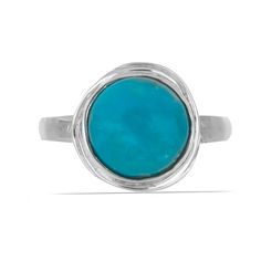 Кольцо из серебра р.20 Ювелирия T40404, бирюза