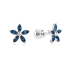 Серьги из серебра VALTERA 118339, фианит