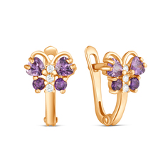 Серьги из серебра VALTERA 118934, фианит