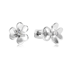 Серьги из серебра VALTERA 117915, фианит