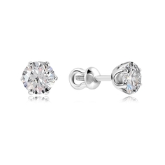 Серьги из серебра VALTERA 117001, фианит