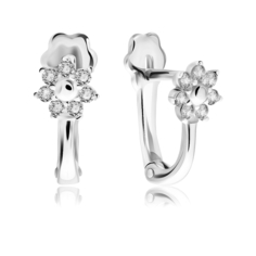 Серьги из серебра VALTERA 117232, фианит
