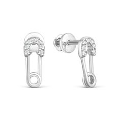 Серьги из серебра VALTERA 119195, фианит