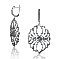 Серьги из серебра VALTERA 093868, фианит