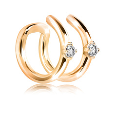 Моносерьга из серебра VALTERA 118929, фианит