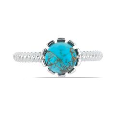Кольцо из серебра р.20 Ювелирия T39447, бирюза