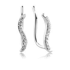 Серьги из серебра VALTERA 118922, фианит