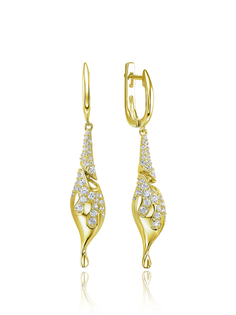Серьги из серебра VALTERA 105876, фианит