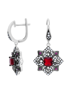 Серьги из серебра VALTERA 103692, фианит