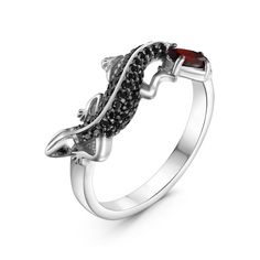 Кольцо из серебра р. 19 VALTERA 119159, шпинель\гранат