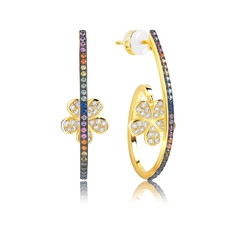 Серьги из серебра VALTERA 105879, фианит