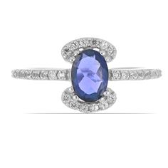 Кольцо из серебра р.20 Ювелирия T48769, иолит/топаз