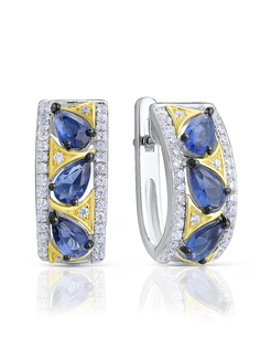 Серьги из серебра VALTERA 087736, фианит