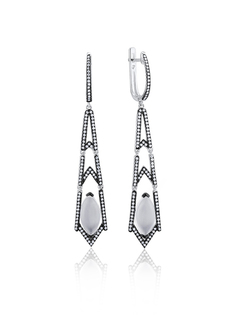 Серьги из серебра VALTERA 103680, фианит