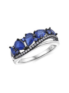 Кольцо из серебра р. 16,5 VALTERA 114828, сапфир\фианит