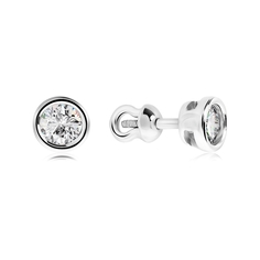 Серьги из серебра VALTERA 117011, фианит