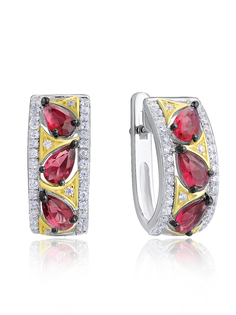 Серьги из серебра VALTERA 103635, фианит
