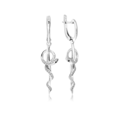 Серьги из серебра VALTERA 118068, фианит