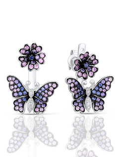 Серьги из серебра VALTERA 093802, фианит