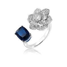 Кольцо из серебра р. 18 VALTERA 115327, сапфир искусственный\фианит