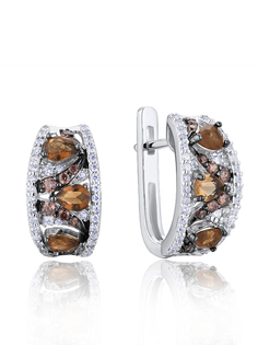 Серьги из серебра VALTERA 111282, фианит