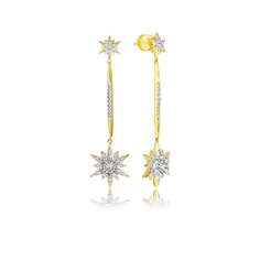 Серьги из серебра VALTERA 107053, фианит
