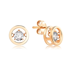 Серьги из серебра VALTERA 118209, фианит