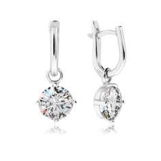 Серьги из серебра VALTERA 117037, фианит