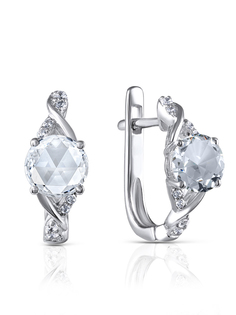 Серьги из серебра VALTERA 091621, фианит