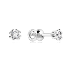 Серьги из серебра VALTERA 116898, фианит