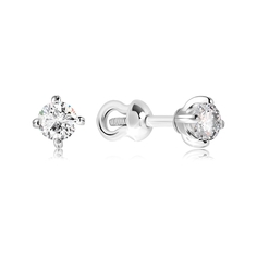 Серьги из серебра VALTERA 116967, фианит