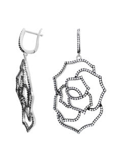 Серьги из серебра VALTERA 103826, фианит