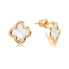 Серьги из серебра VALTERA 118560, перламутр