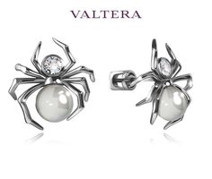 Серьги из серебра VALTERA 118070, жемчуг\фианит