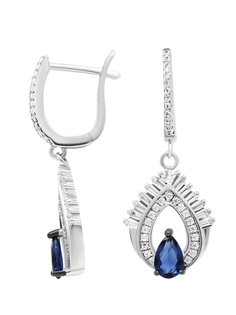 Серьги из серебра VALTERA 105118, фианит