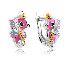 Серьги из серебра VALTERA 118809, эмаль