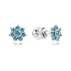 Серьги из серебра VALTERA 118853, фианит
