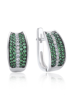 Серьги из серебра VALTERA 103653, фианит