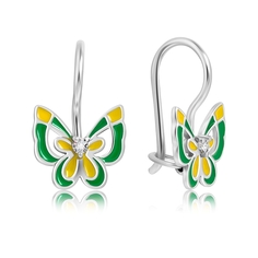 Серьги из серебра VALTERA 118367, эмаль