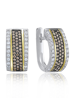 Серьги из серебра VALTERA 111296, фианит