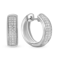 Серьги конго из серебра 585Gold 702005938, циркон