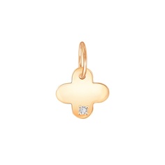 Подвеска из красного золота 585Gold 303002962, фианит
