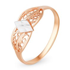 Кольцо из красного золота р. 15,5 585Gold 401005001