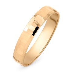 Кольцо обручальное из красного золота р. 22,5 585Gold 601003196